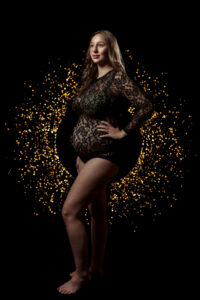 zwangerschap gouden glitters